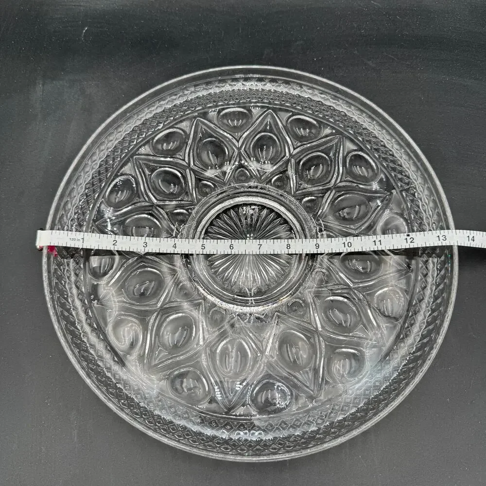 Vintage Platter Cape Cod by Imperial Glass Ohio Glassware 13